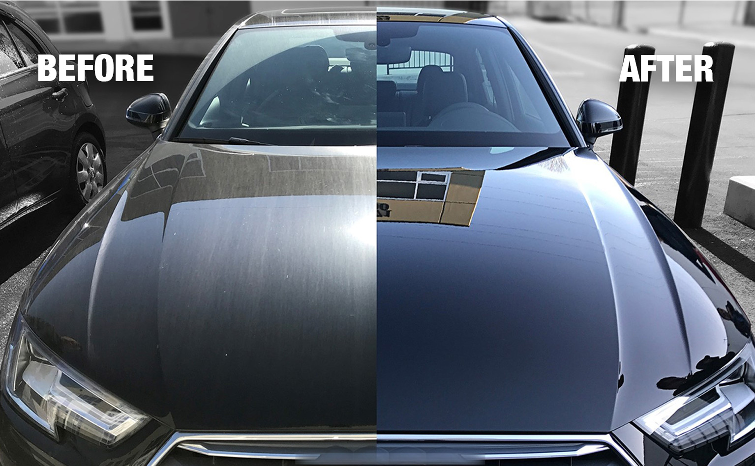 Hasil Before After Nano Ceramic Coating - Scuto Bintaro