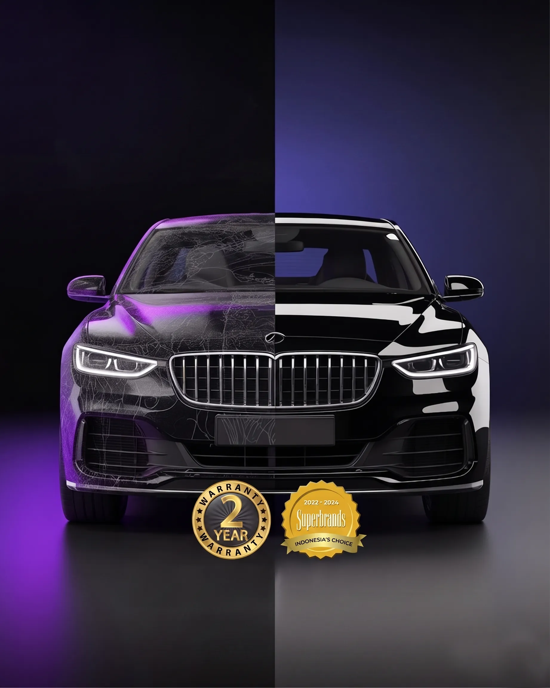 Nano Ceramic Coating Before After - Scuto Bintaro Superbrands Award Winning